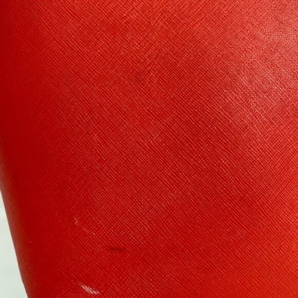 MICHAEL KORS Large Jet Set Orange Saffiano Leather Shoulder Laptop Tote Bag - Picture 15 of 16